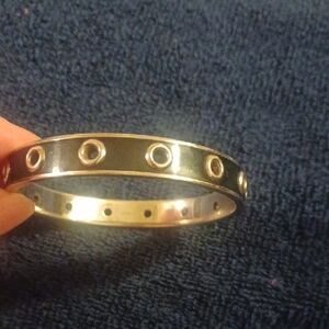 Coach Gold-Tone Stud Circle Bangle Bracelet